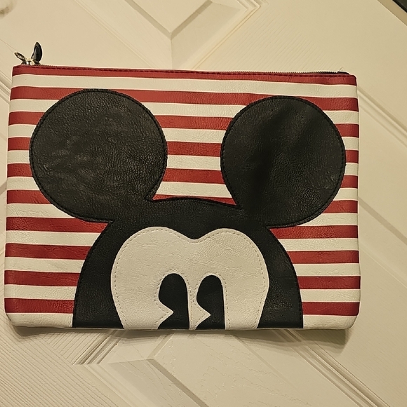 Handbags - Striped Mickey Mouse Clutch